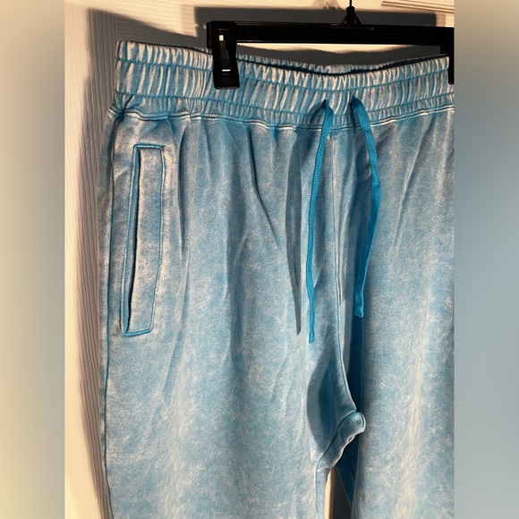 $97.50 Women’s 2X Jordan Flight Washed Fleece Pants Dark Powder Blue Loose Fit - Picture 5 of 14